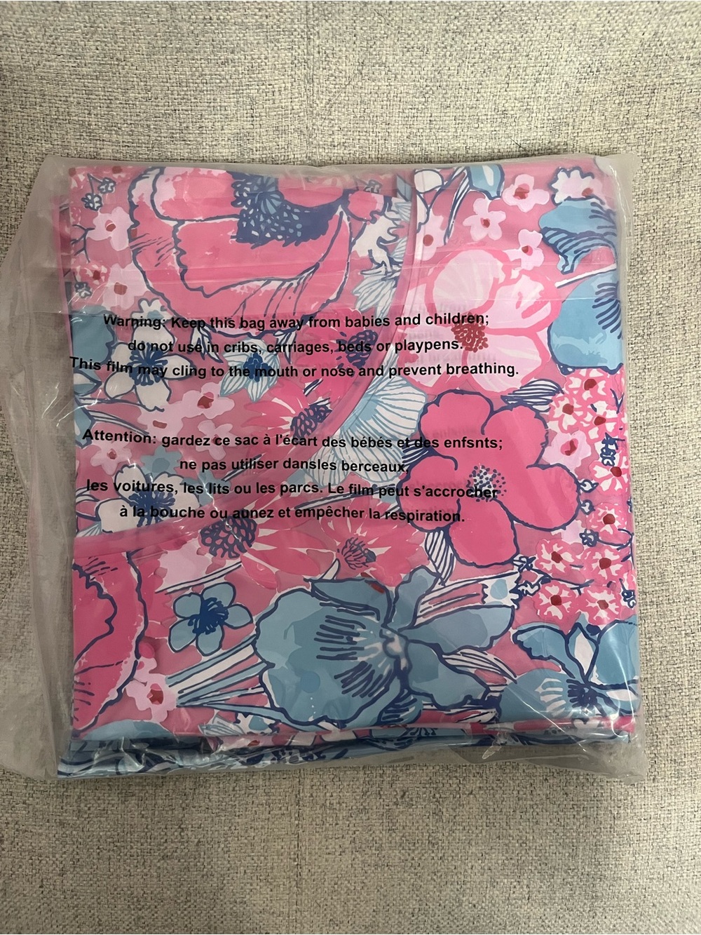 Lilly Pulitzer Light Blue & Pink Floral pool tubes - Picture 2 of 3